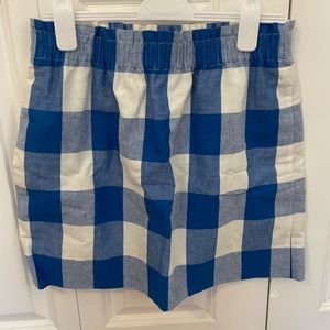 Jcrew Blue & White Skirt